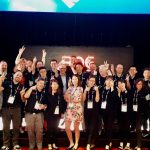 ROE Visual celebrates Successful launch of Sapphire platform at Infocomm ROE team at Infocomm2018