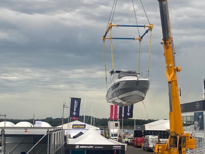 Exhibit 3Sixty's logistical services at last year's Southampton International Boat Show, 2022